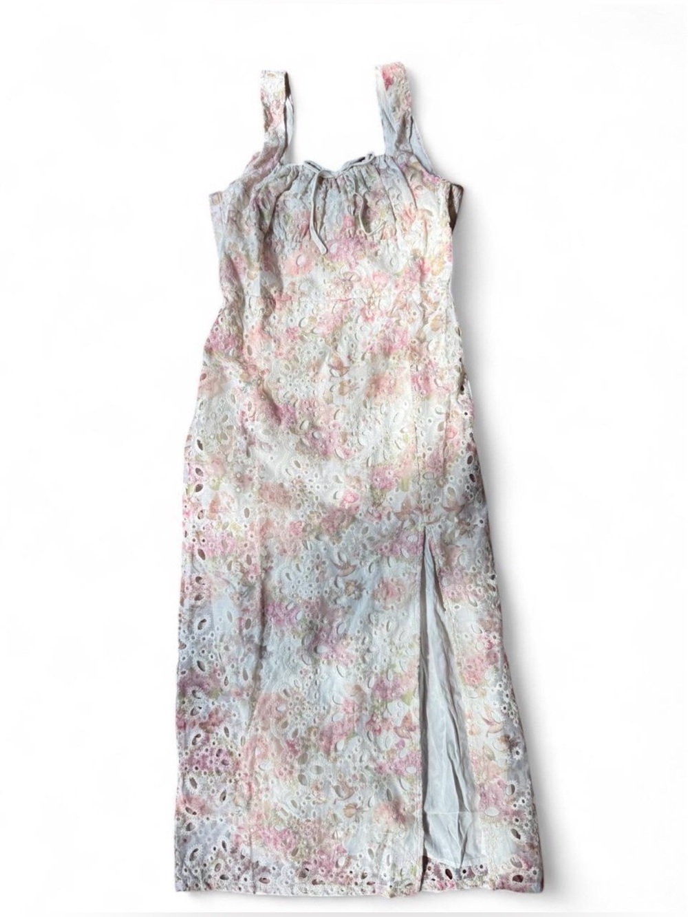 Lulus Floral Eyelet Maxi Dress